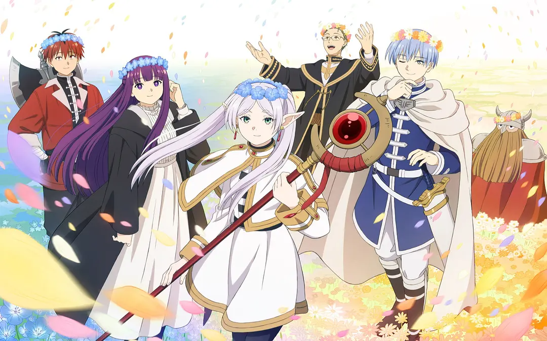 Colorful characters from the January 2026 anime series lineup, featuring magical themes and vibrant costumes.