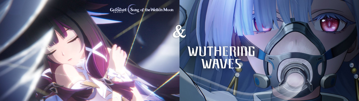 Genshin Impact new character preview for Song of the Welkin Moon and Wuthering Waves characters.