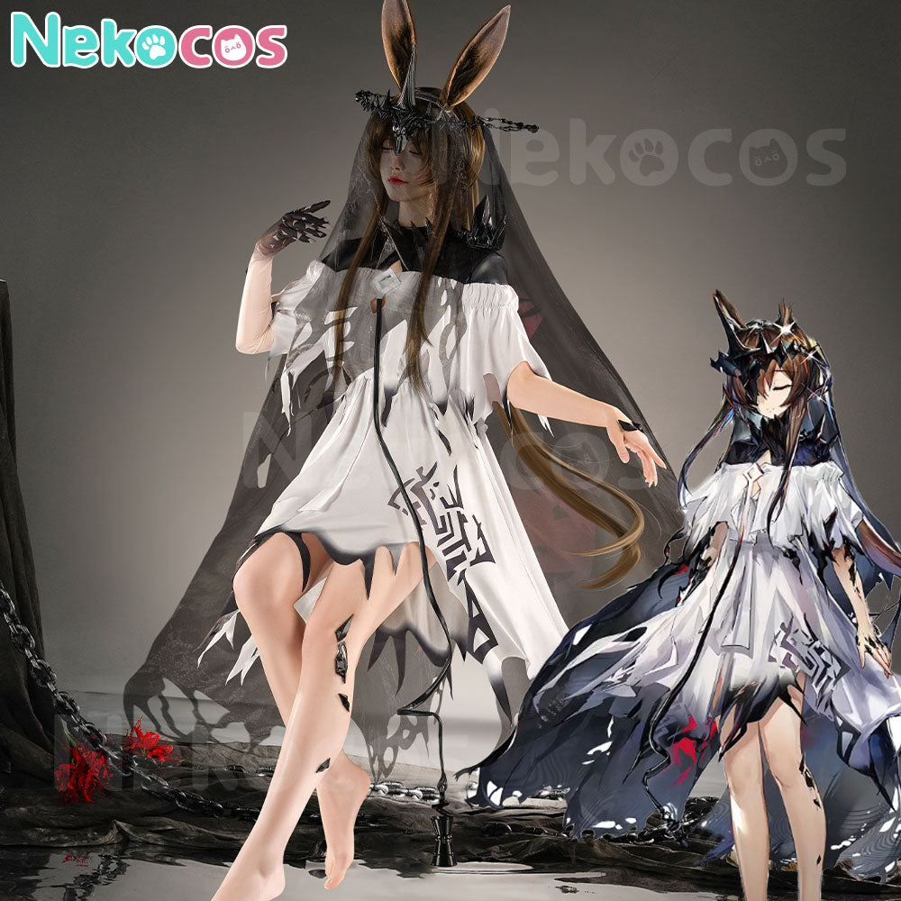 【Nekocos】Game Arknights Cosplay Amiya Cosplay Costume Premium Edition | In Stock