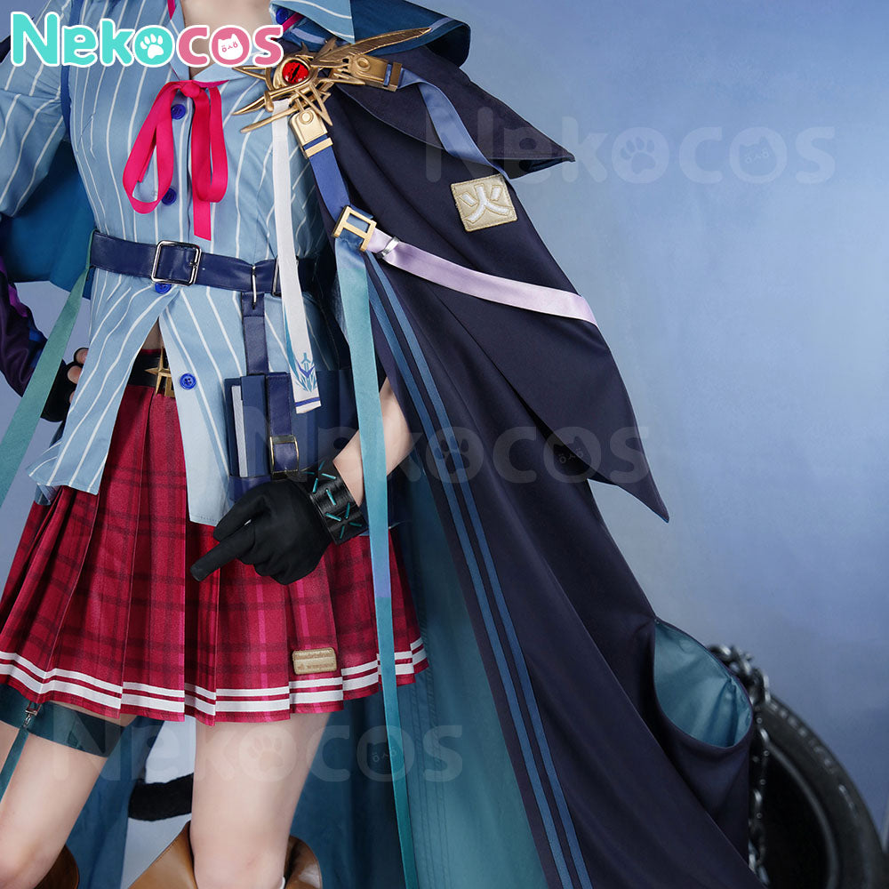 【Nekocos】Game Arknights Cosplay Blaze Explosive Blue Flame Cosplay Costume Premium Edition