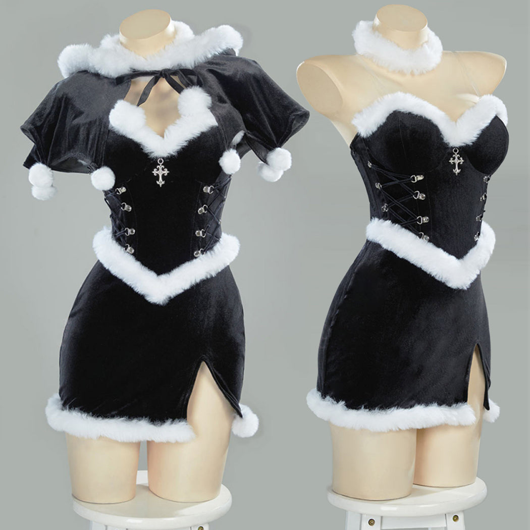 【Nekocos】Christmas Gothic Witch Cosplay Costume | Custom-Tailor