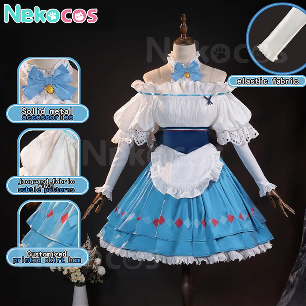 【Nekocos】Game Arknights Cosplay Eyjafjalla the Hvít Aska Cosplay Costume | Custom-Tailor