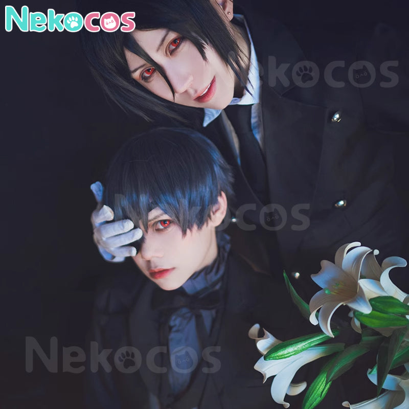 【Nekocos】Anime Black Butler Cosplay Lady Ciel Phantomhive Devil costume | In Stock
