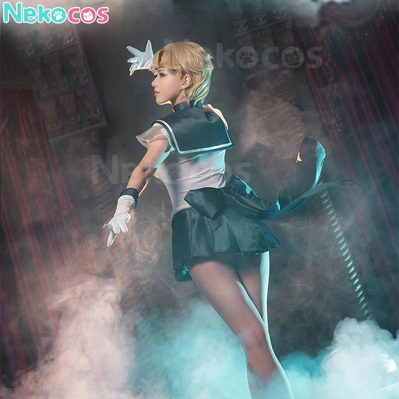 【Auf Lager】Anime Sailor Moon SuperS Cosplay Sailor Uranus Haruka Tenou Kampfanzug Cosplay Kostüm Premium Edition