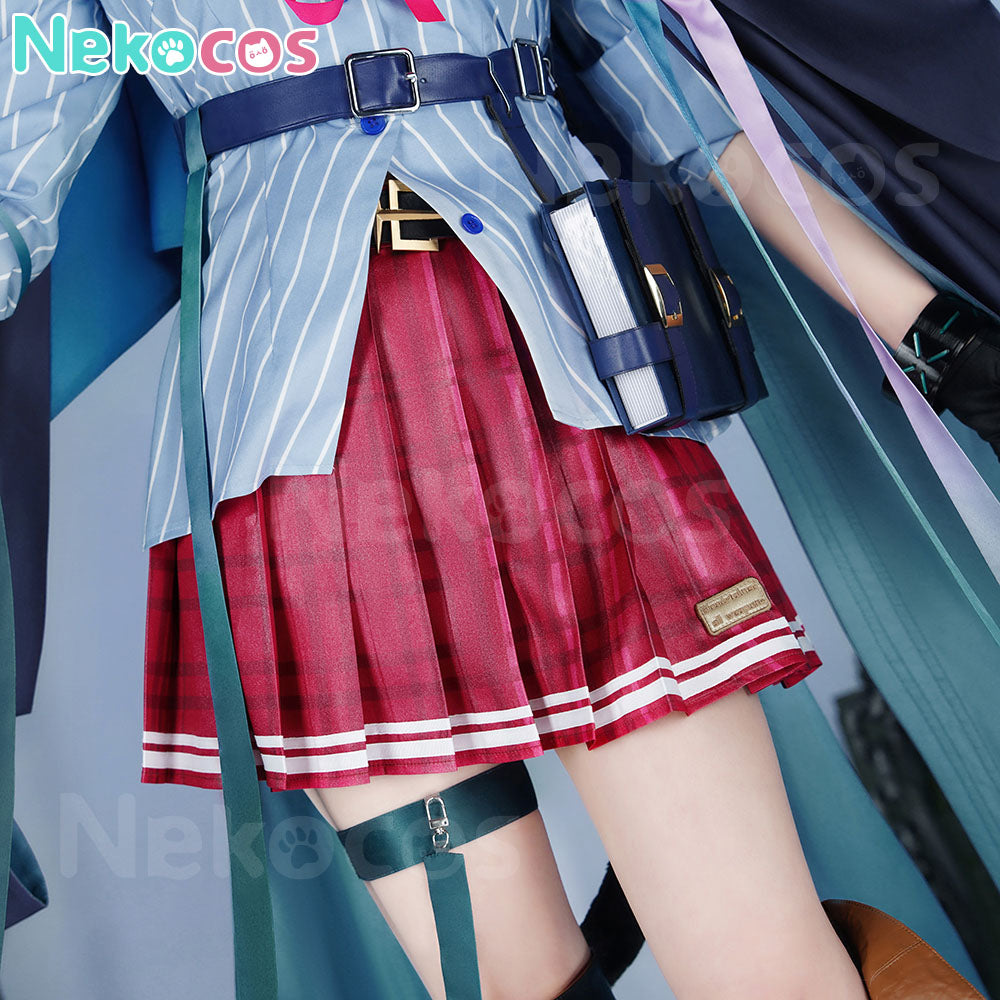 【Nekocos】Game Arknights Cosplay Blaze Explosive Blue Flame Cosplay Costume Premium Edition