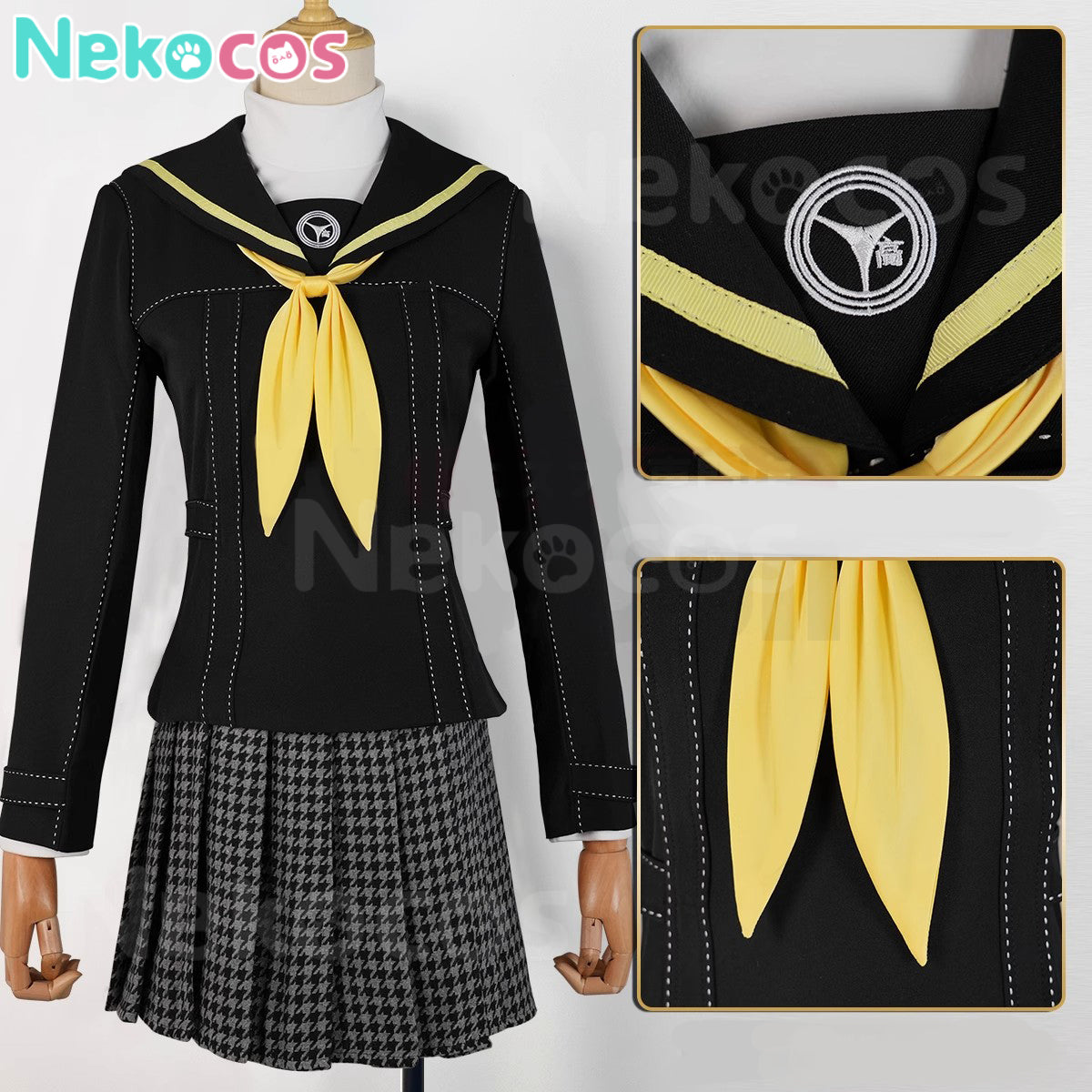 【Nekocos】Game Persona 4 Cosplay Kujikawa Rise Yasogami Campus Cosplay Costume | In Stock