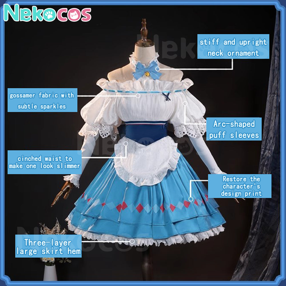 【Nekocos】Game Arknights Cosplay Eyjafjalla the Hvít Aska Cosplay Costume | Custom-Tailor