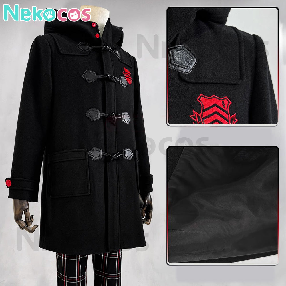 【Nekocos】Game Persona 5 Cosplay Ren Amamiya Winter Coat Cosplay Costume | In Stock