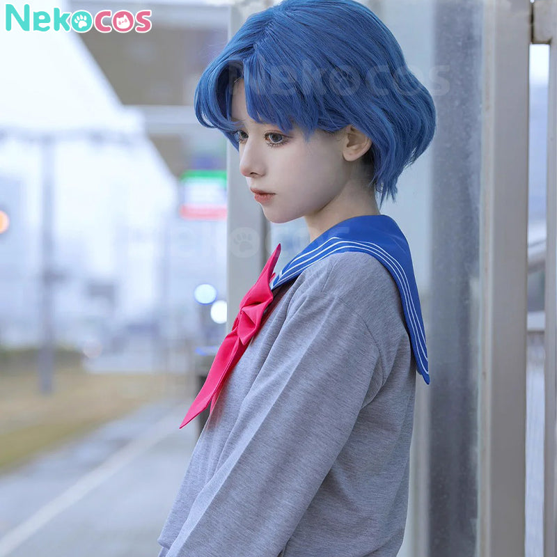 【Auf Lager】Anime Sailor Moon Crystal Cosplay Sailor Mercury Ami Mizuno Uniform Cosplay Kostüm