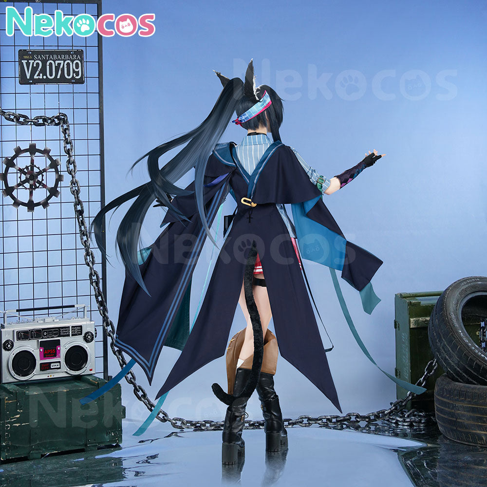 【Nekocos】Game Arknights Cosplay Blaze Explosive Blue Flame Cosplay Costume Premium Edition