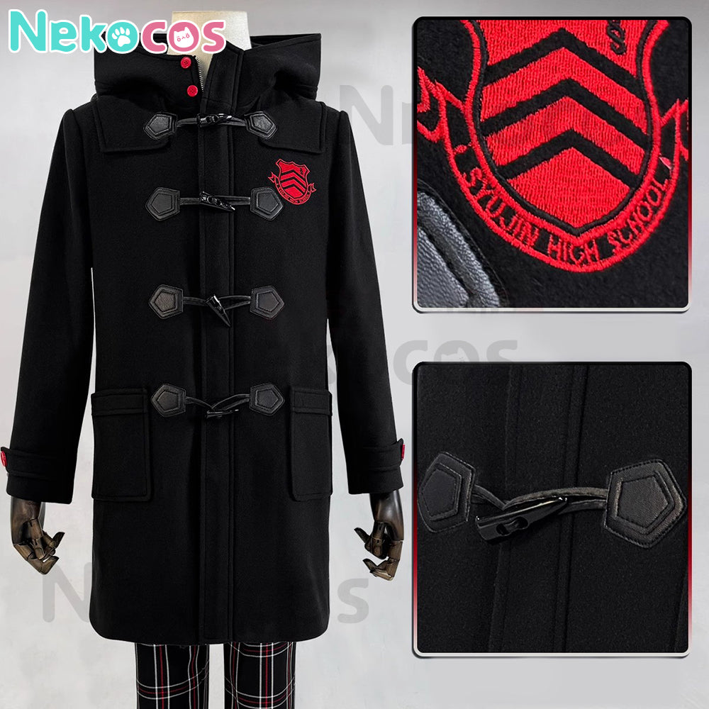 【Nekocos】Game Persona 5 Cosplay Ren Amamiya Winter Coat Cosplay Costume | In Stock