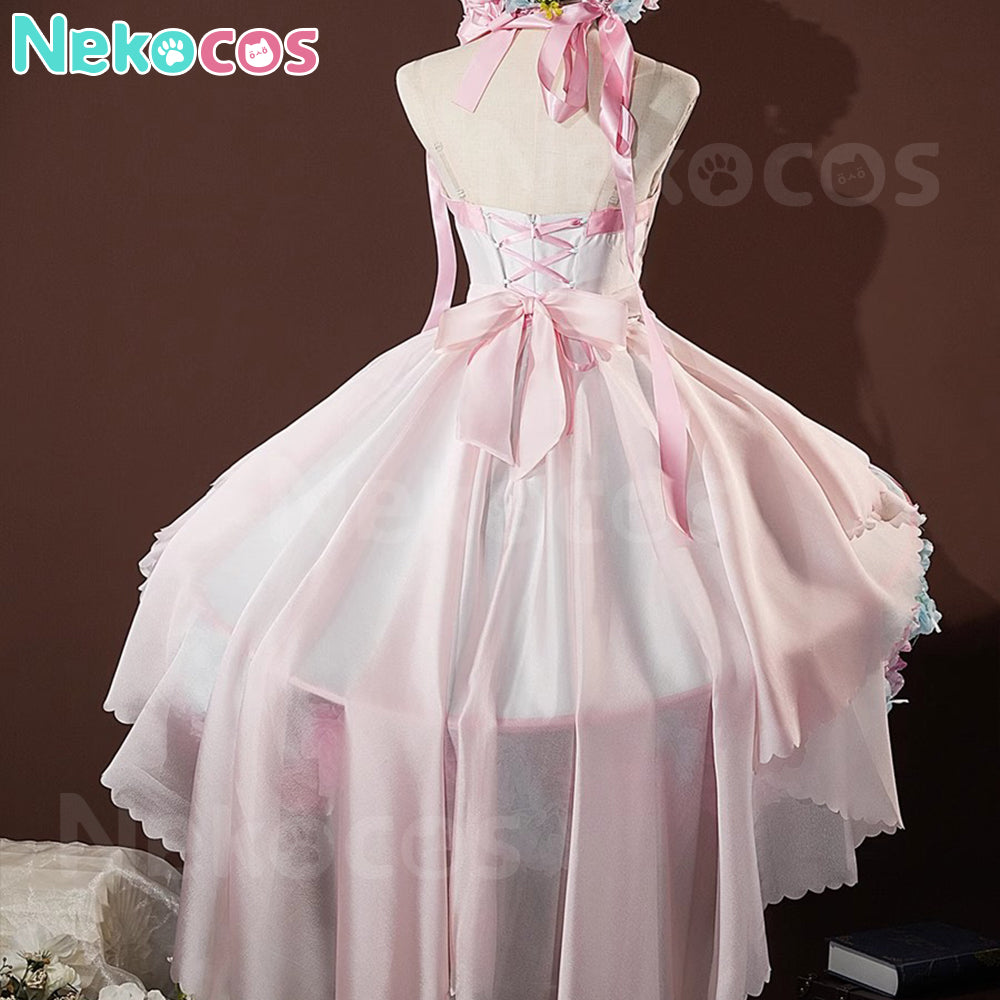 【Nekocos】Anime Cardcaptor Sakura: Clear Card Cosplay Sakura Pink Flower Dress Cosplay Costume Premium Edition | Pre-Sale