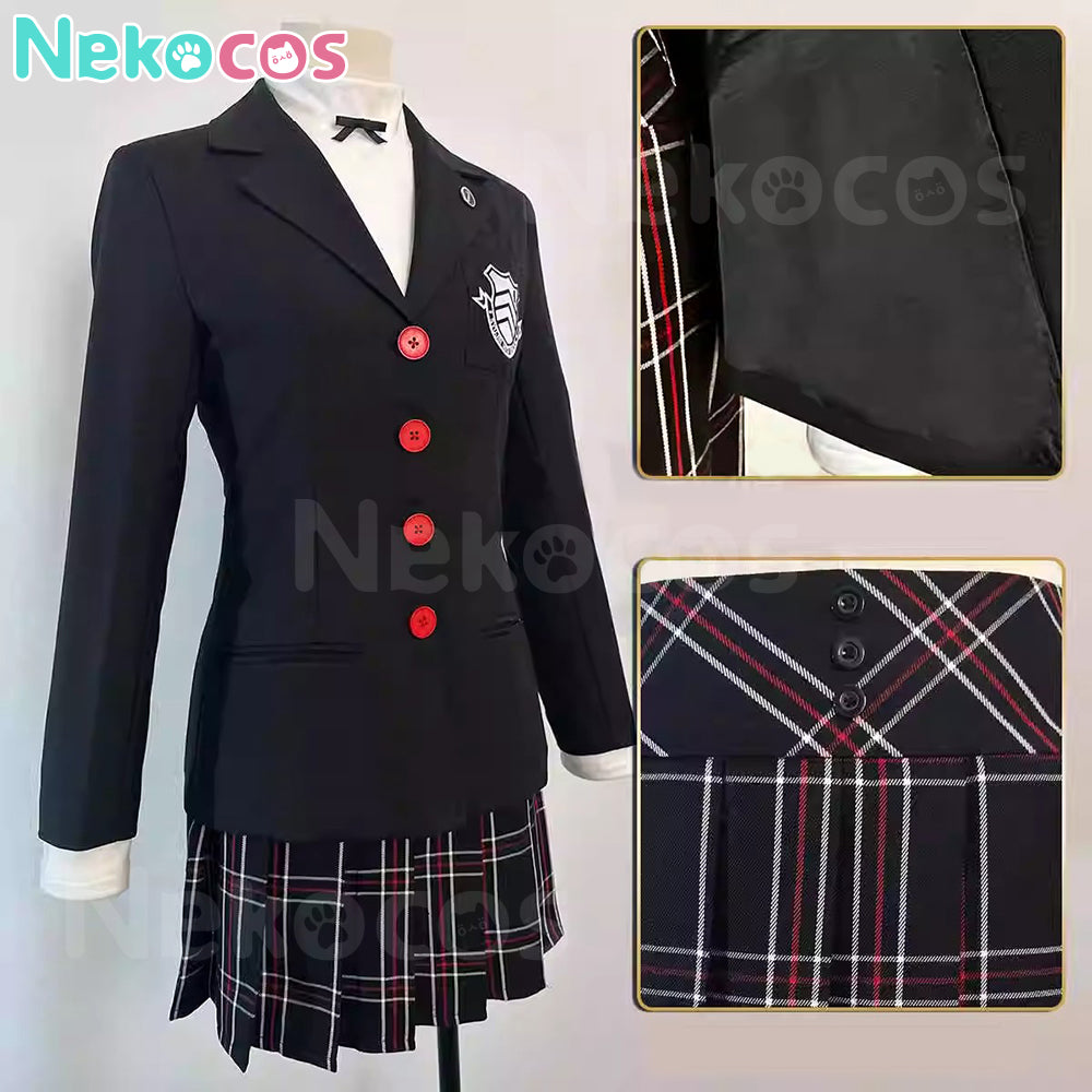 【Nekocos】Game Persona 5 Cosplay Kasumi Yoshizawa Shujin Academy Cosplay Costume | In Stock