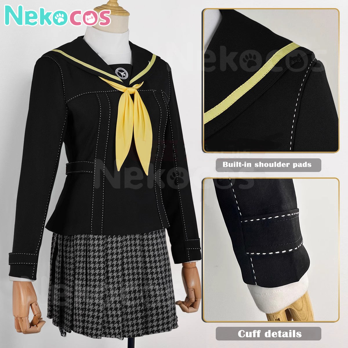 【Nekocos】Game Persona 4 Cosplay Kujikawa Rise Yasogami Campus Cosplay Costume | In Stock