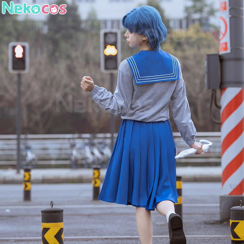 【Auf Lager】Anime Sailor Moon Crystal Cosplay Sailor Mercury Ami Mizuno Uniform Cosplay Kostüm