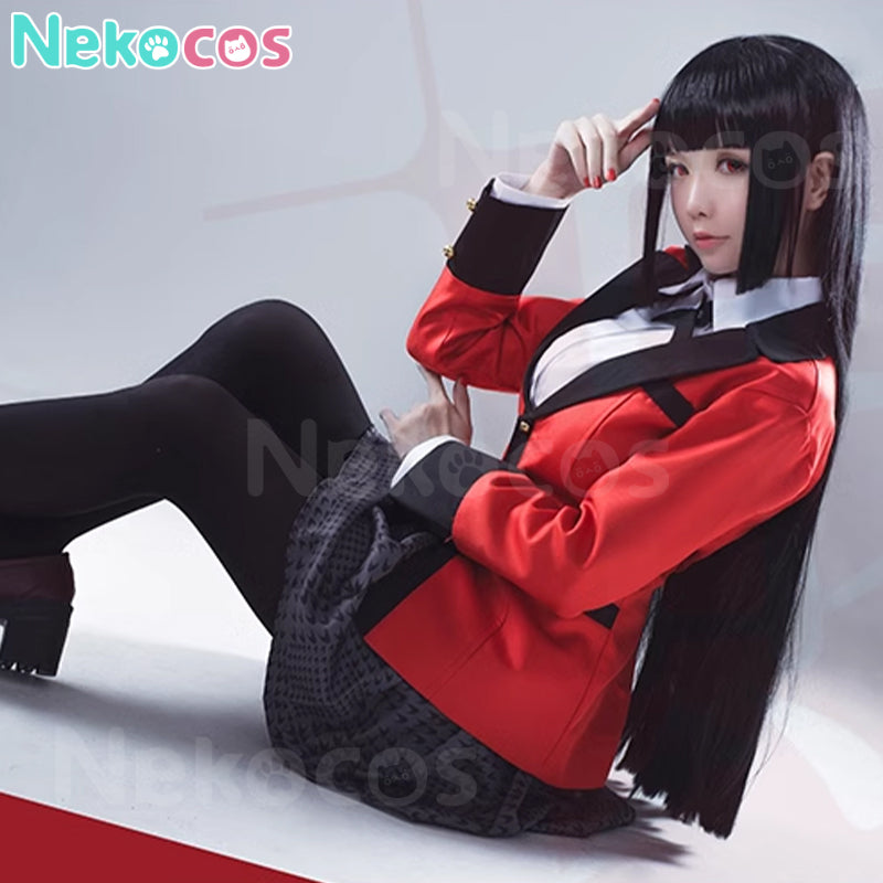 【Nekocos】Anime Kakegurui Cosplay Costume Yumeko Jabami School Uniform Women Costume | In Stock