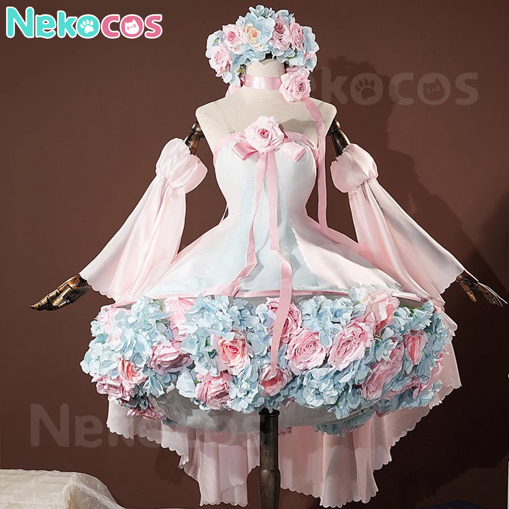 【Nekocos】Anime Cardcaptor Sakura: Clear Card Cosplay Sakura Pink Flower Dress Cosplay Costume Premium Edition | Pre-Sale