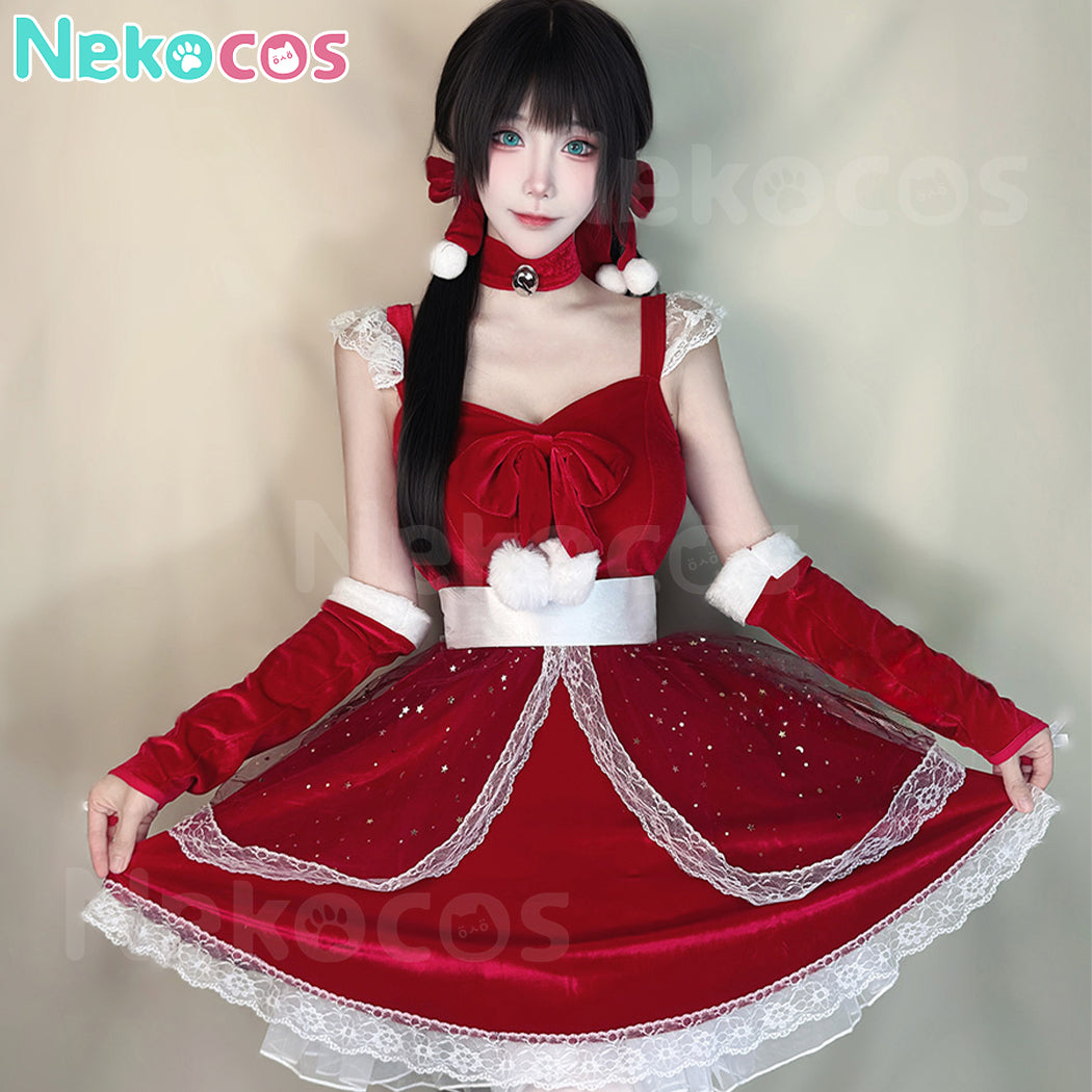 【Nekocos】Christmas Costume Women'S Cosplay Maid Outfit Suspender Dress | In Stock