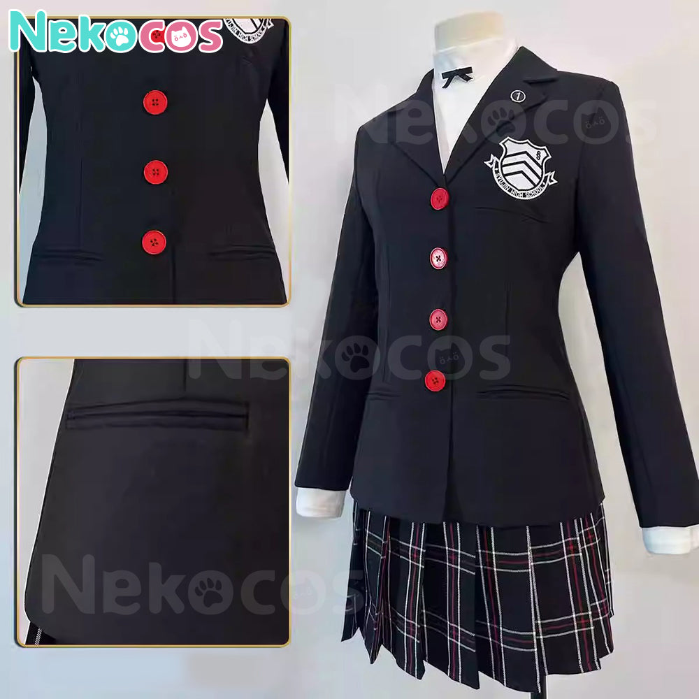 【Nekocos】Game Persona 5 Cosplay Kasumi Yoshizawa Shujin Academy Cosplay Costume | In Stock