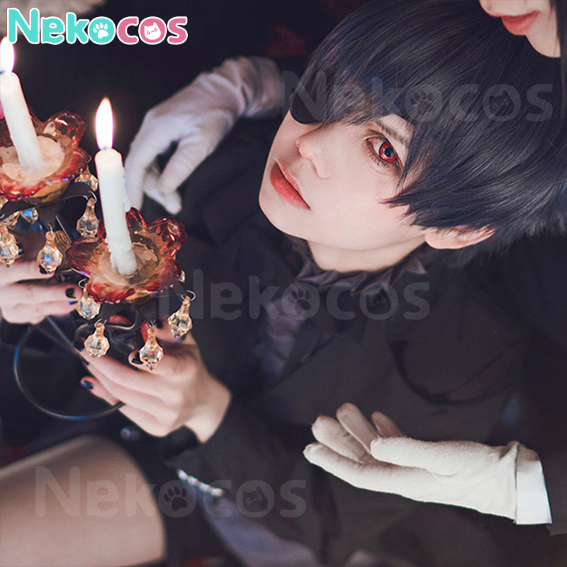 【Nekocos】Anime Black Butler Cosplay Lady Ciel Phantomhive Devil costume | In Stock