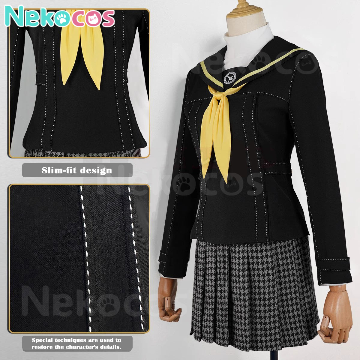 【Nekocos】Game Persona 4 Cosplay Kujikawa Rise Yasogami Campus Cosplay Costume | In Stock