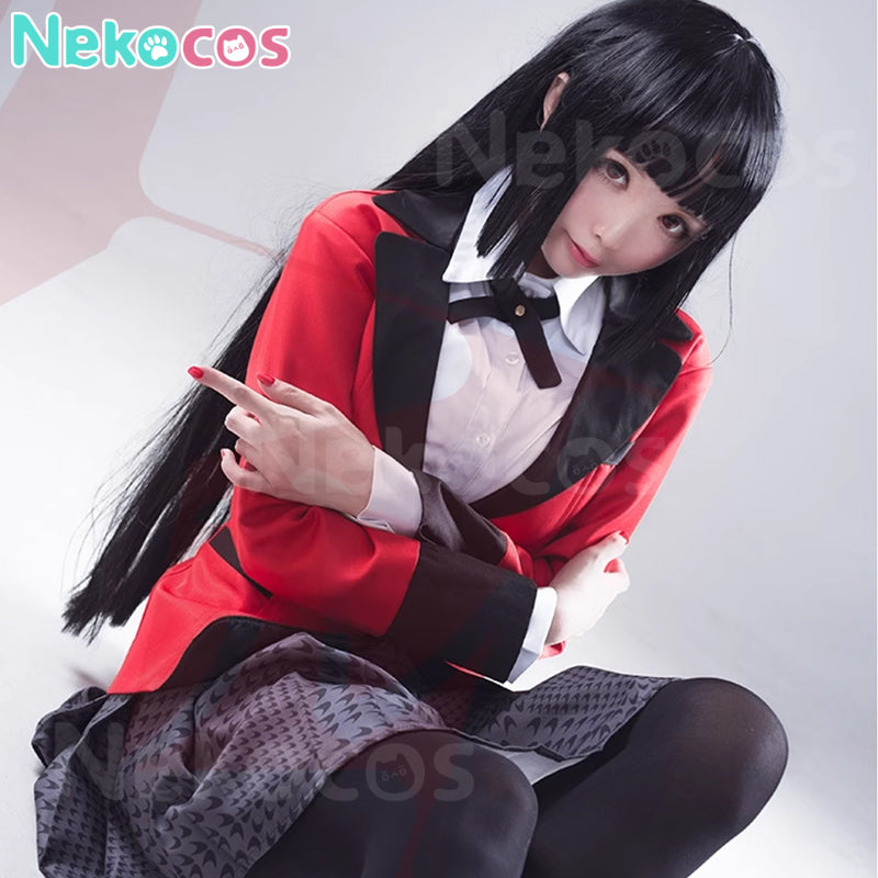 【Auf Lager】Anime Kakegurui Cosplay Kostüm Yumeko Jabami Schuluniform Frauen Kostüm