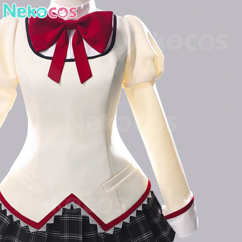 【Nekocos】Anime Puella Magi Madoka Magica Cosplay Madoka Kaname School Uniform Cosplay Costume | Pre-Sale
