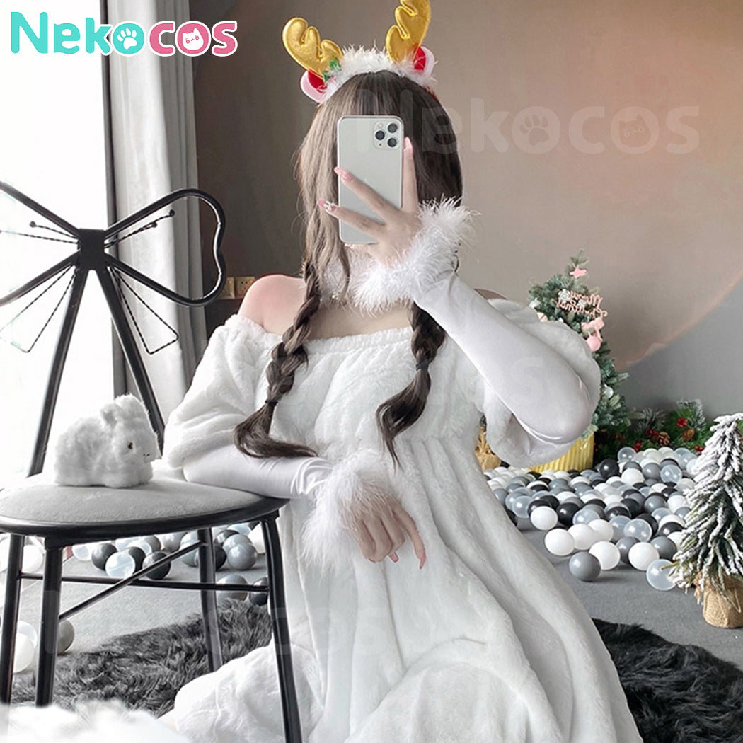 【Nekocos】Christmas Reindeer Cosplay Snowman Costume Party Christmas Outfit | In Stock