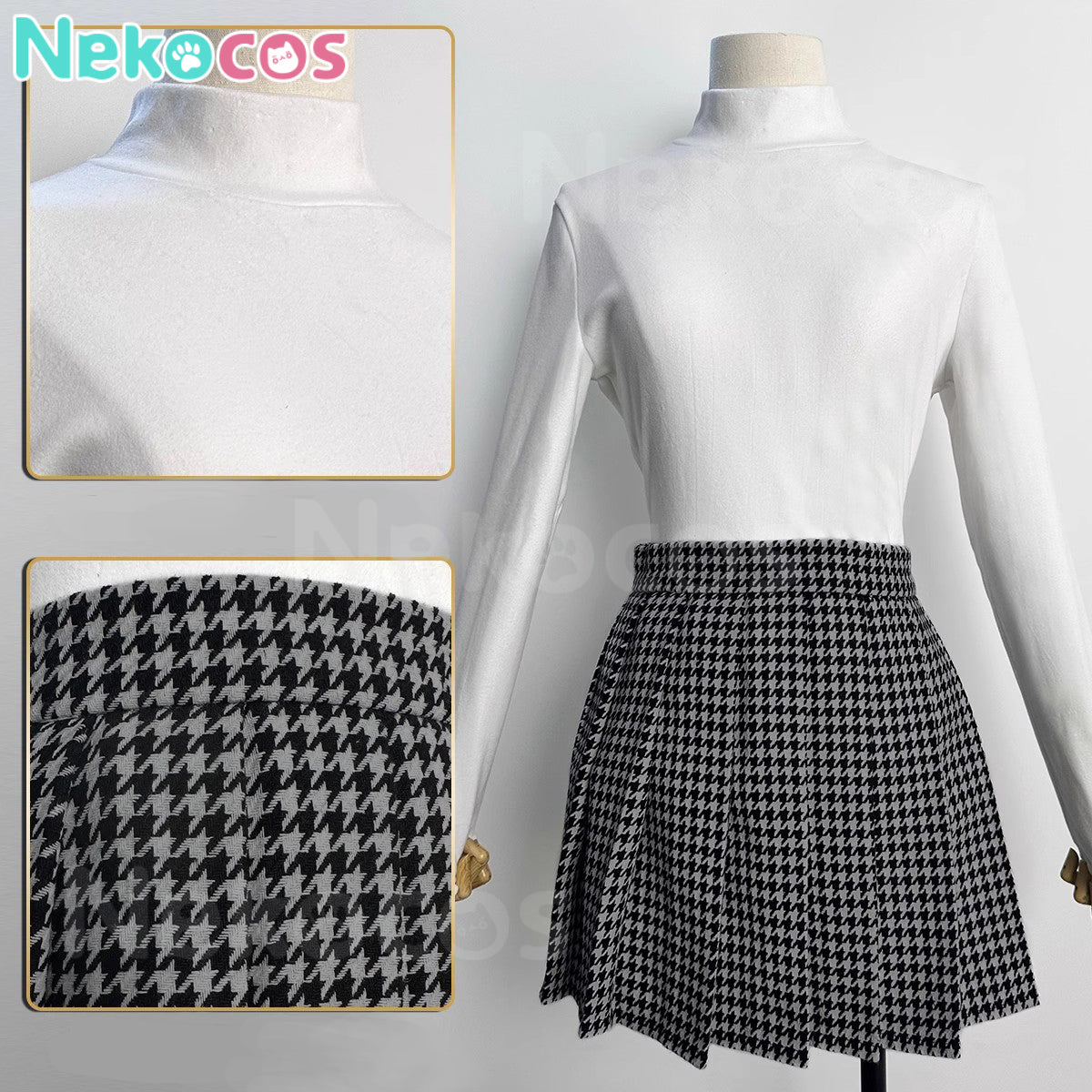 【Nekocos】Game Persona 4 Cosplay Kujikawa Rise Yasogami Campus Cosplay Costume | In Stock