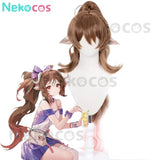 【Nekocos】Game Arknights Cosplay Eyjafjalla the Hvít Aska Cosplay Wig | In Stock
