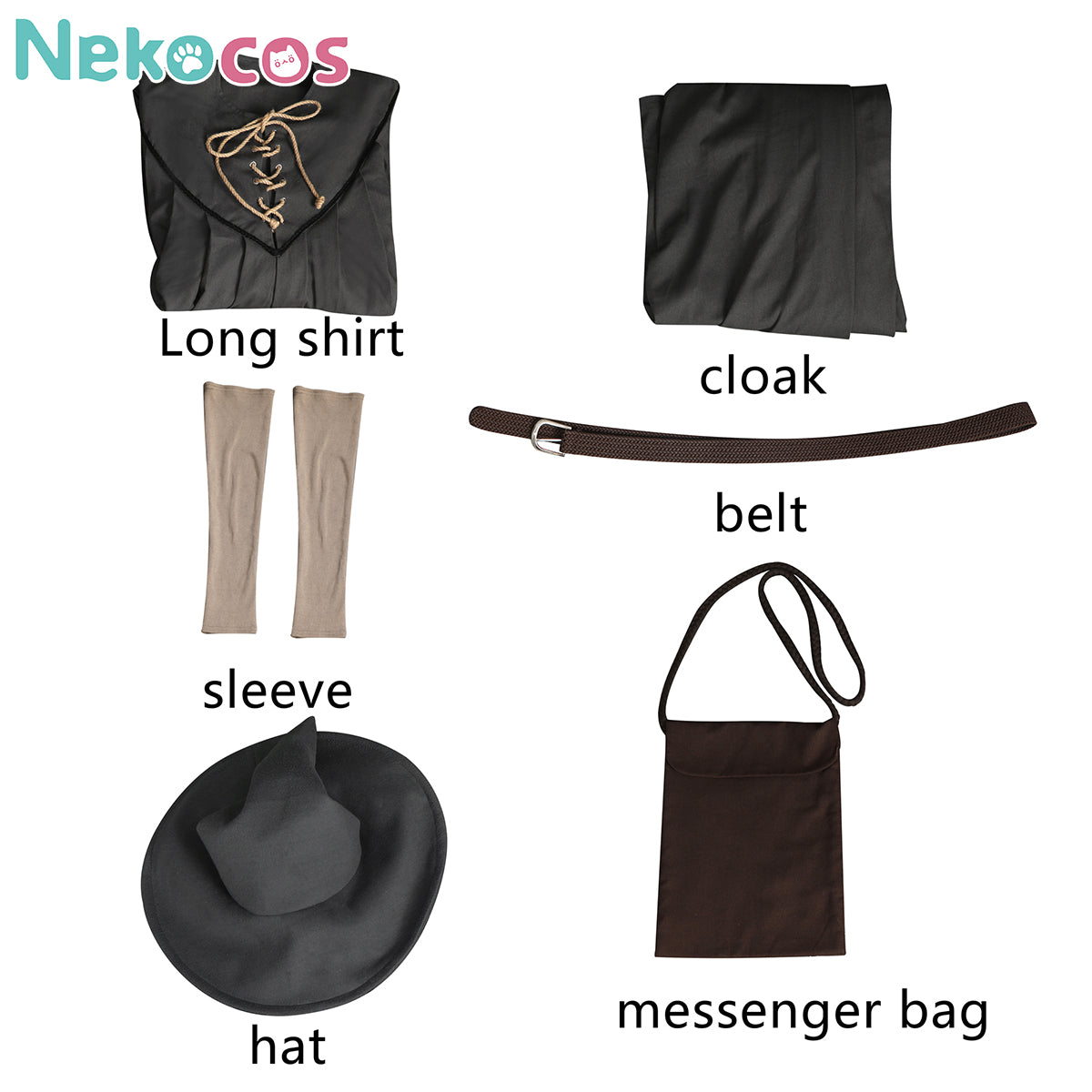 【Nekocos】Movie Cosplay Costume Halloween Cape Standard Collar Custom Christmas Cosplay Costume | Custom-Tailor
