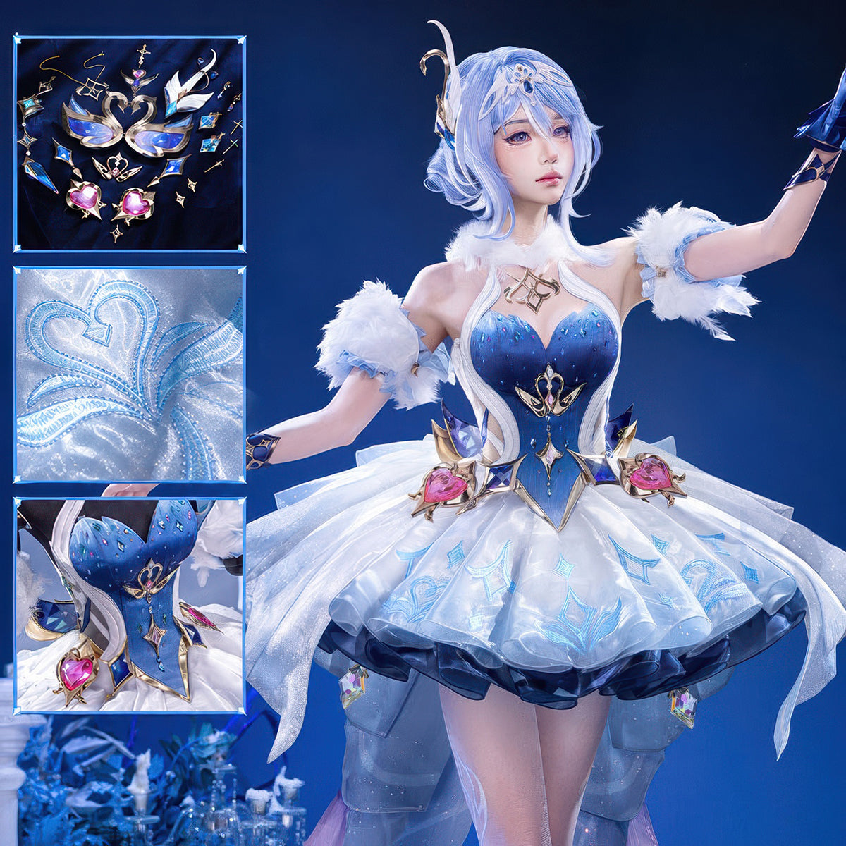 Genshin Impact Odette Cosplay Costume