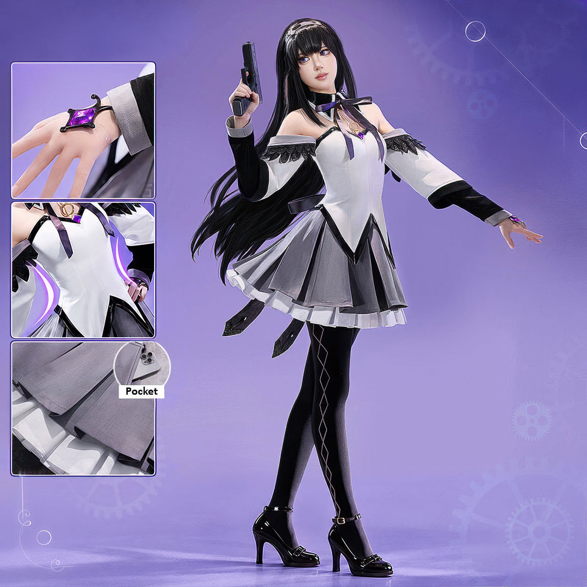 Homura Akemi Cosplay Costume