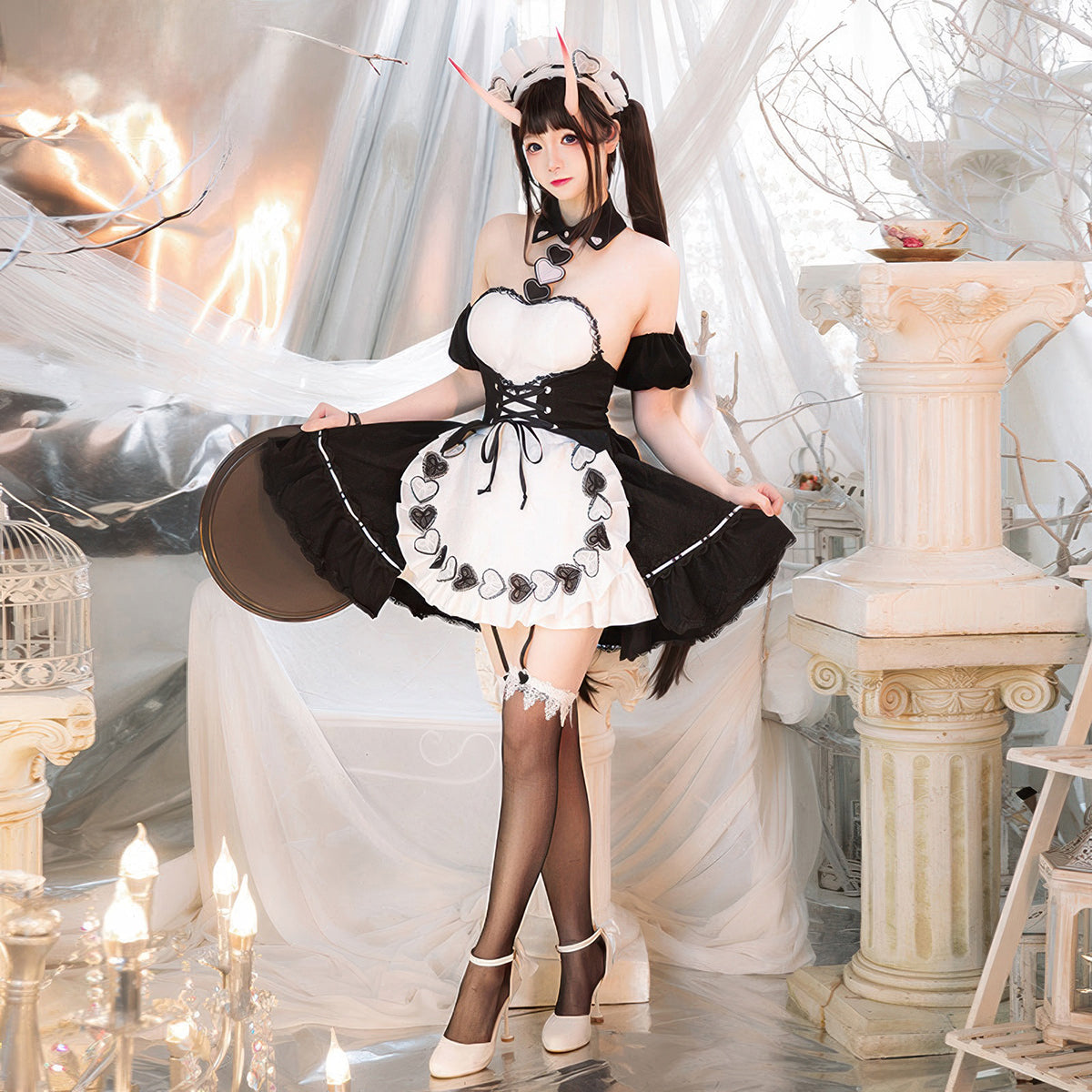 【Nekocos】Game Azur Lane Cosplay Noshiro Maid Cosplay Costume