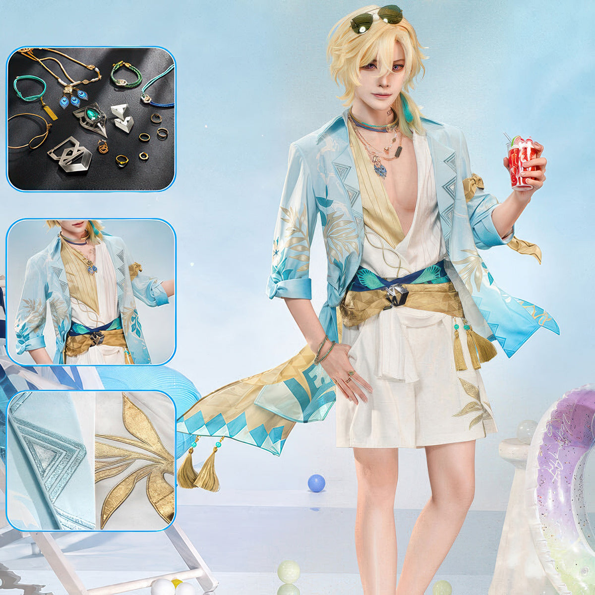 Honkai Star Rail Aventurine Cosplay Costume - Premium EditionCostume,Game,Honkai: Star Rail