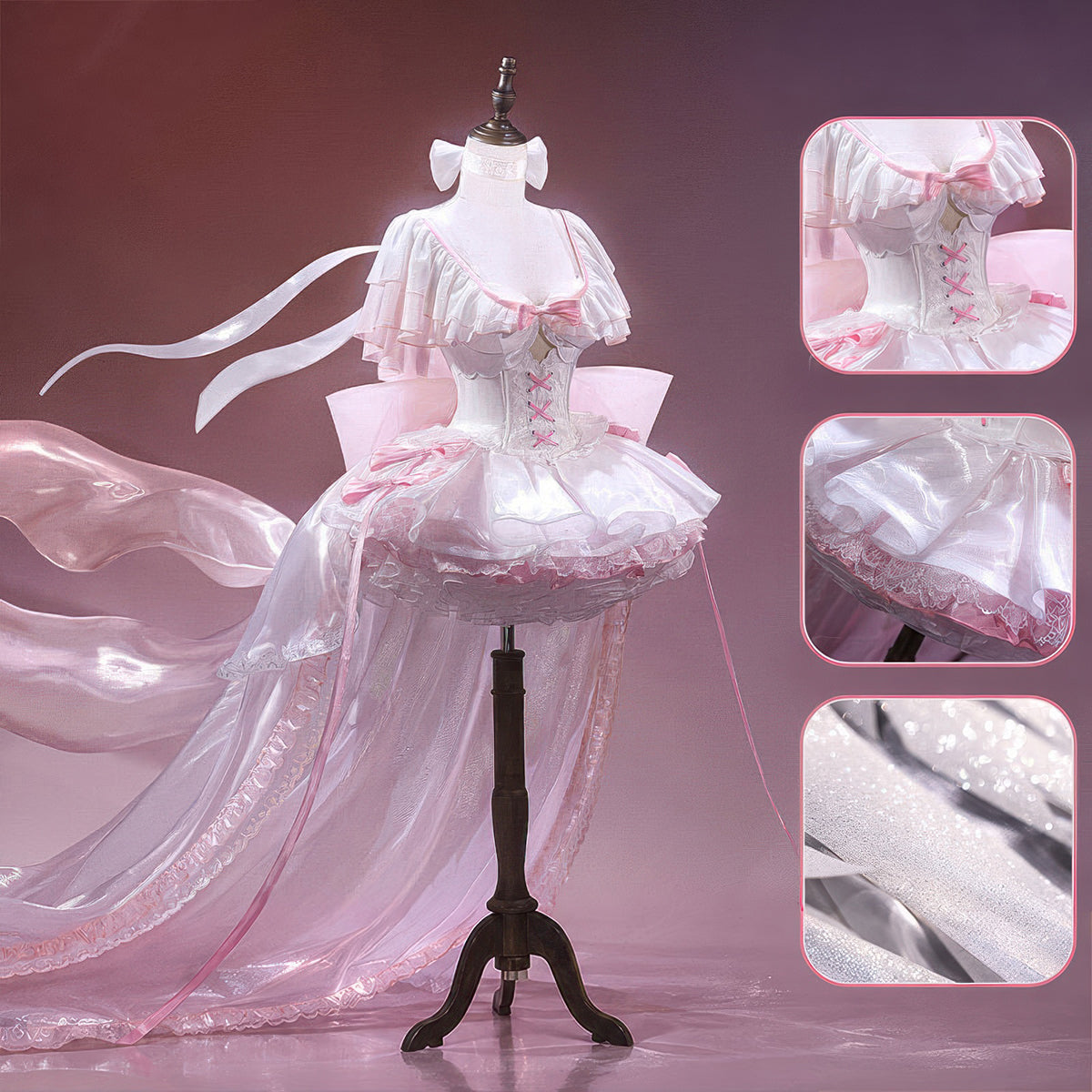 Madoka Kaname Cosplay Costume - Premium Edition In StockAnime,Costume,Puella Magi Madoka Magica