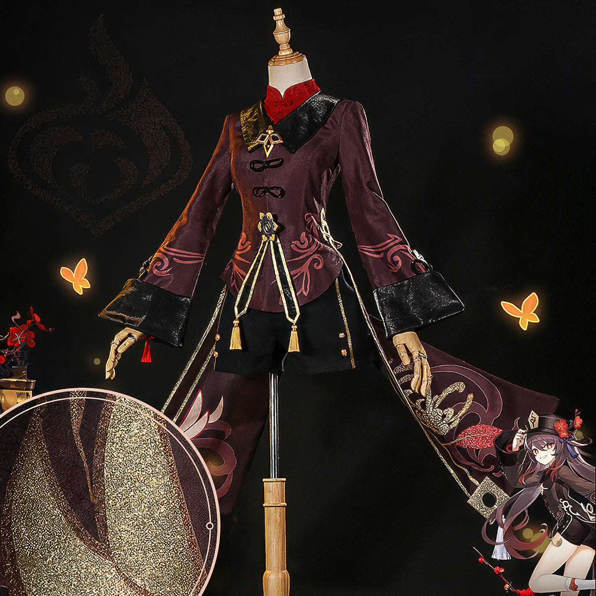 Genshin Impact Hu Tao Cosplay Costume