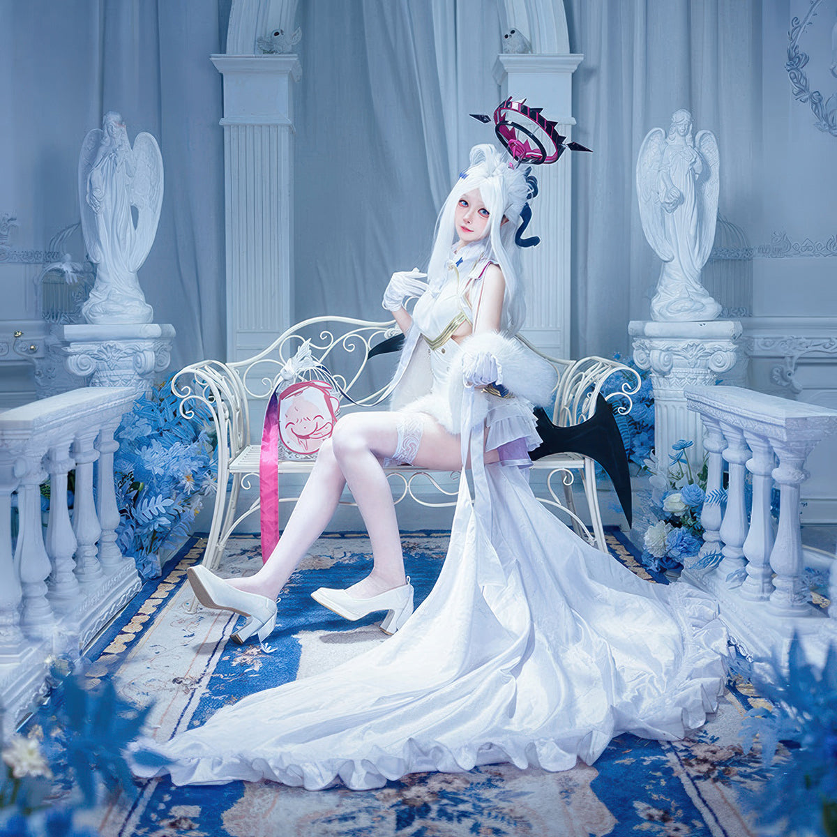 Custom-Tailored Sorasaki Hina Cosplay Costume by NekocosBlue Archive,Costume,Game