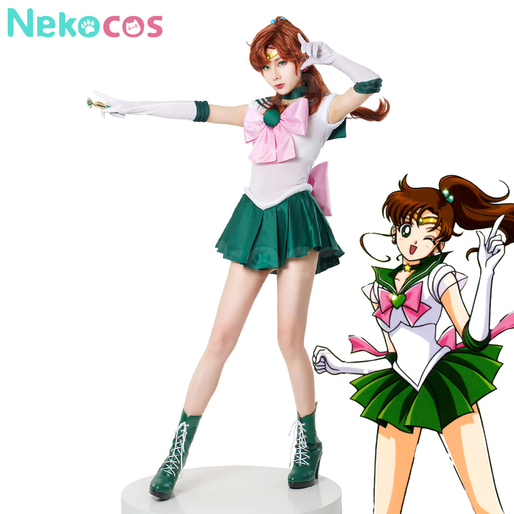 【Nekocos】Anime Sailor Moon Cosplay Sailor Jupiter Makoto Kino Battle Suit Cosplay Costume Premium Edition | In Stock