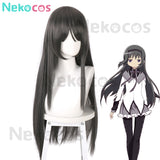 【Nekocos】Anime Puella Magi Madoka Magica Cosplay Akemi Homura Cosplay Wig | In Stock