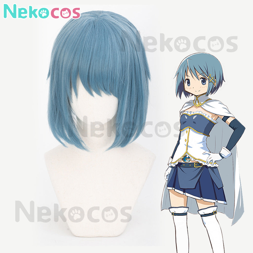 【Nekocos】Anime Puella Magi Madoka Magica Cosplay Miki Sayaka Cosplay Wig | In Stock