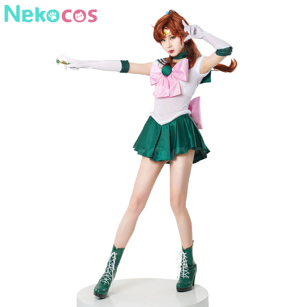 【Nekocos】Anime Sailor Moon Cosplay Sailor Jupiter Makoto Kino Battle Suit Cosplay Costume Premium Edition | In Stock