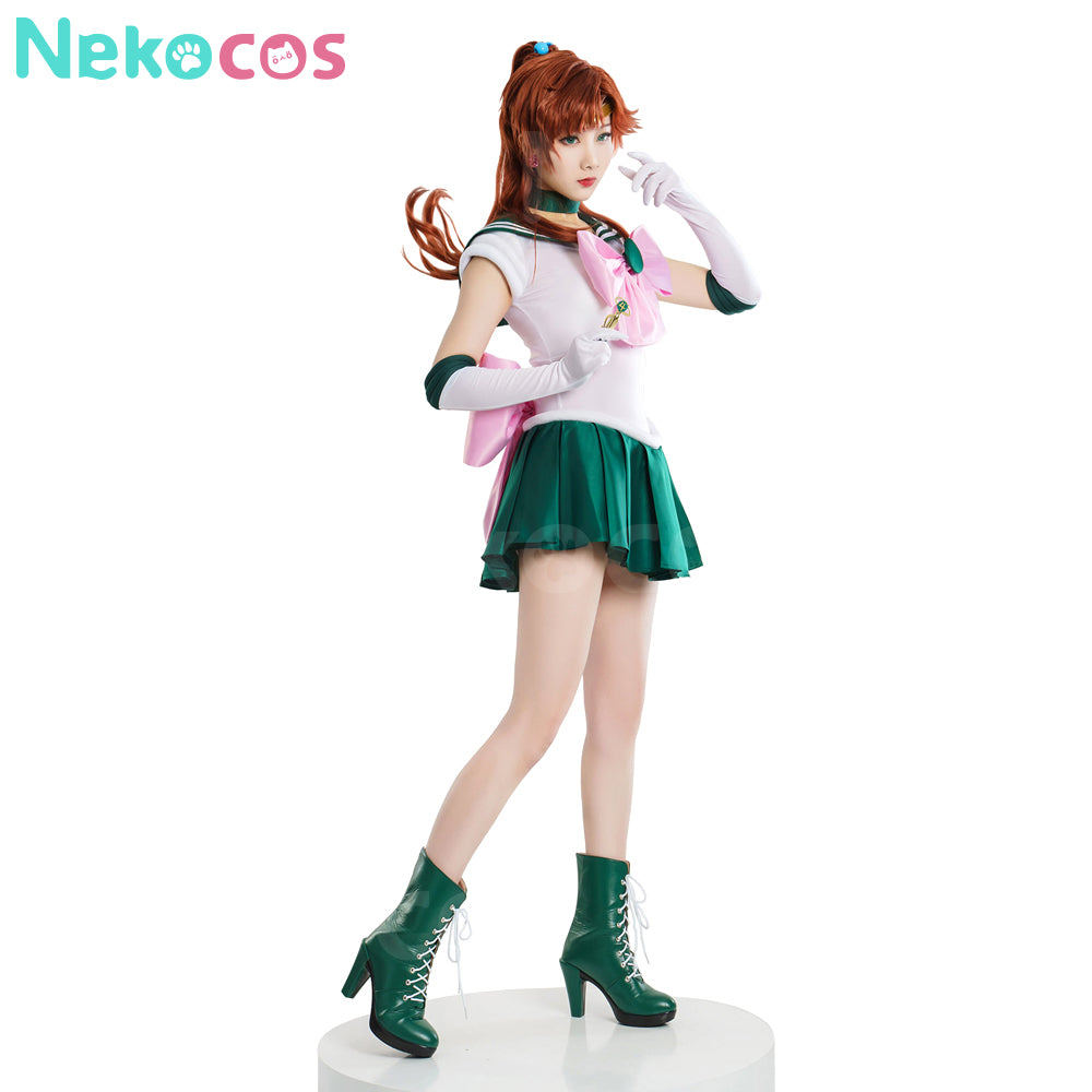 【Nekocos】Anime Sailor Moon Cosplay Sailor Jupiter Makoto Kino Battle Suit Cosplay Costume Premium Edition | In Stock