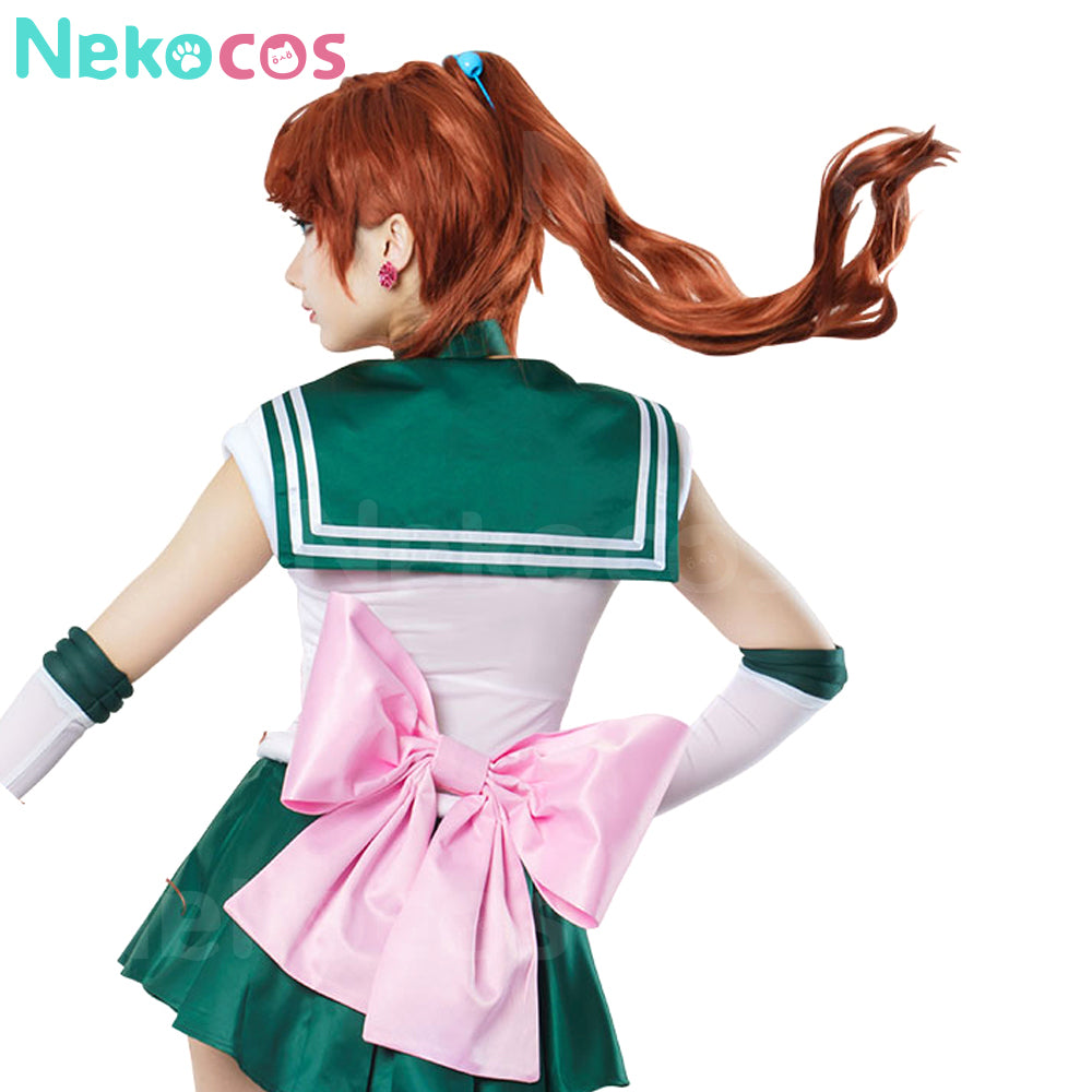 【Nekocos】Anime Sailor Moon Cosplay Sailor Jupiter Makoto Kino Battle Suit Cosplay Costume Premium Edition | In Stock
