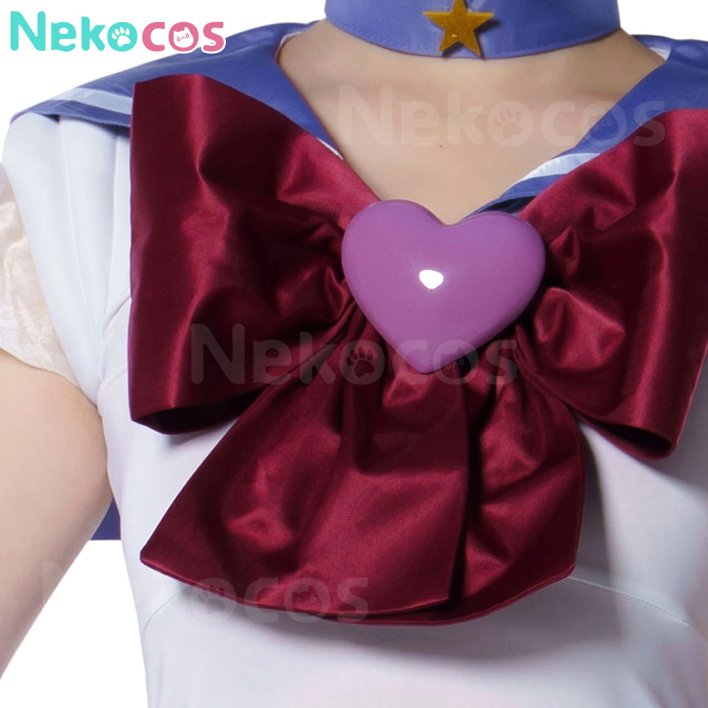 【Nekocos】Anime Sailor Moon SuperS Cosplay Sailor Saturn Hotaru Tomoe Battle Suit Cosplay Costume Premium Edition | In Stock