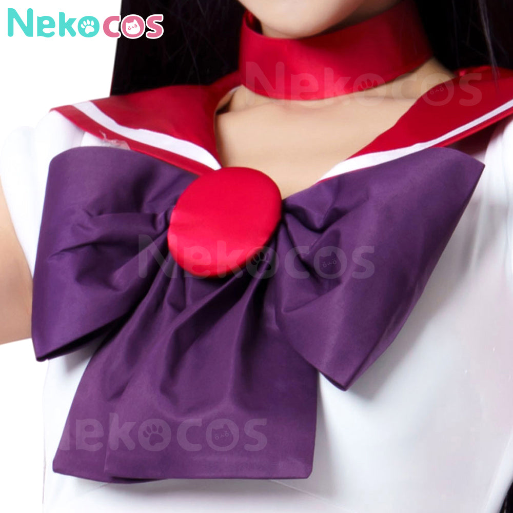 【Nekocos】Anime Sailor Moon Cosplay Sailor Mars Rei Hino Battle Suit Cosplay Costume Premium Edition | In Stock
