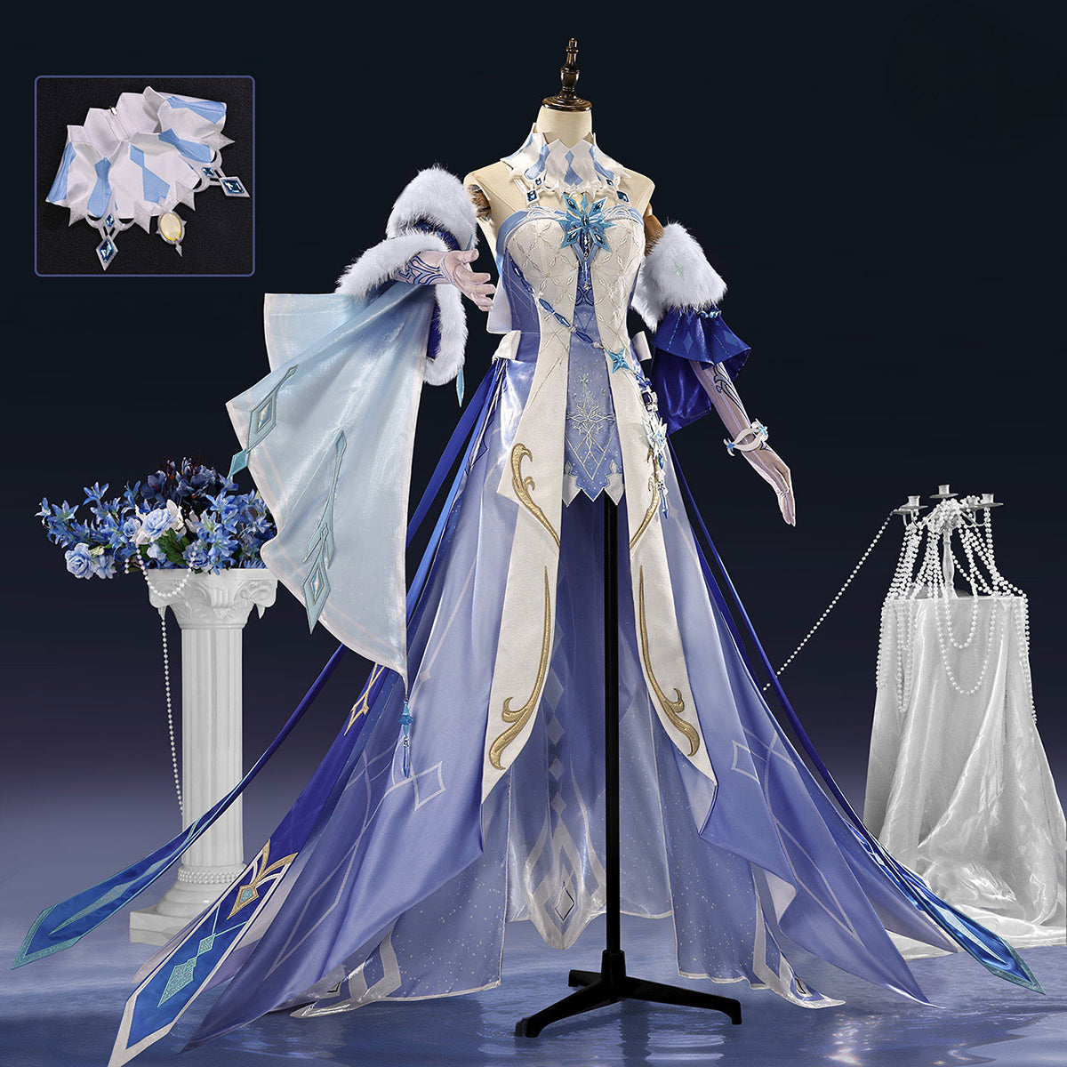 Genshin Impact Tsaritsa Anastasya Cosplay Costume - Premium EditionCostume,Game,Genshin Impact