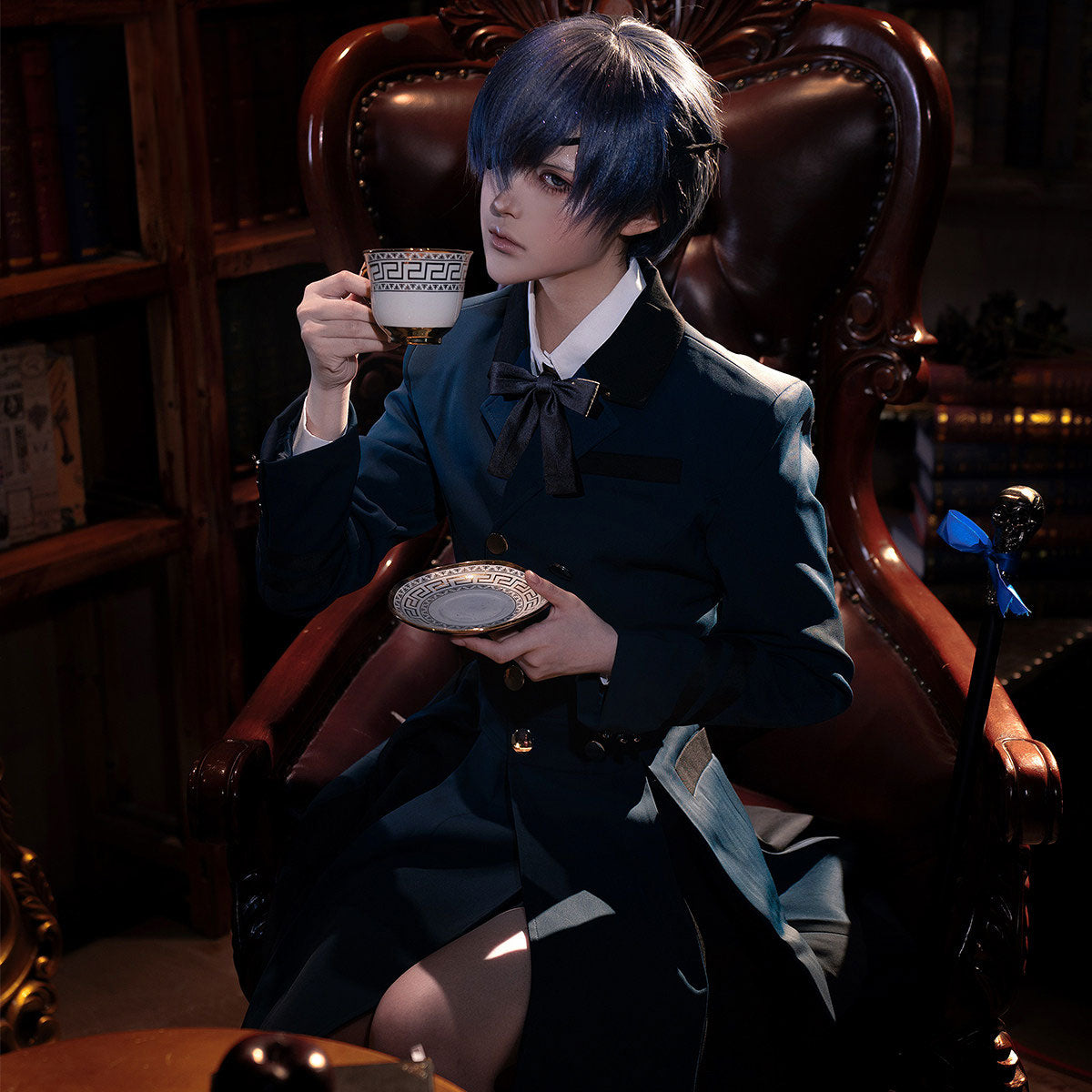 Ciel Phantomhive Funeral Cosplay Costume - Shop Now at NekocosAnime,Black Butler,Costume