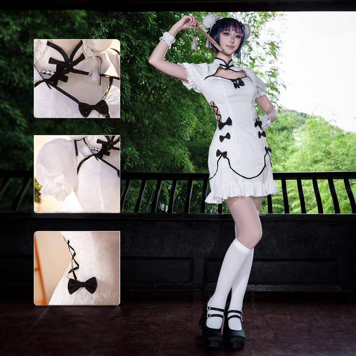 Custom Anime Cosplay Stockings - Anarchy Chinese-Style CostumeAnime,Costume,Panty & Stocking with Garterbelt