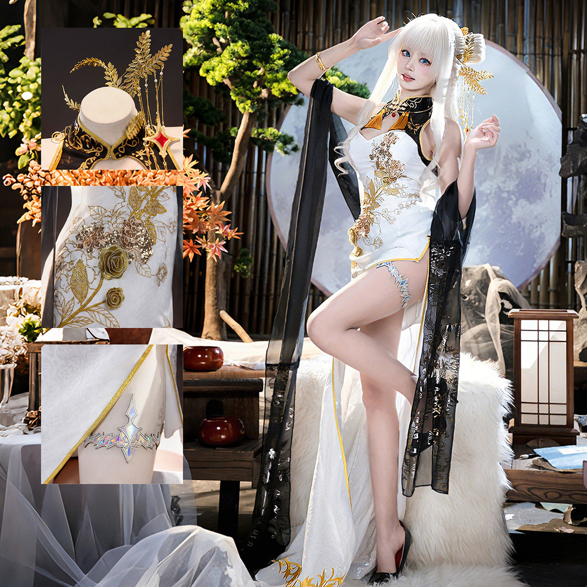 Custom-Tailored Game Cosplay Crown - Glorious Flower CostumeCostume,Game,Goddess of Victory: NIKKE